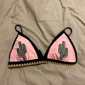 Cactus bathing suit top